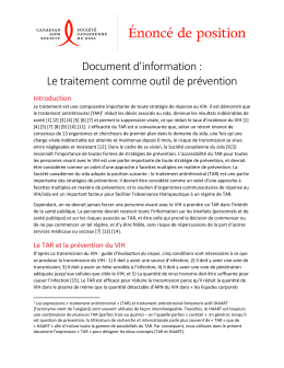 Document d`information - Canadian AIDS Society