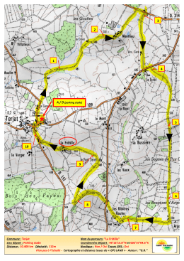 Commune : Terjat Nom du parcours: ``La Frétille`` Lieu départ