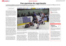 L`Alsace du 04/12 - Les Scorpions de Mulhouse