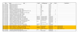 Date Heure Sujet Comité Série/âge groupe Type Terrain