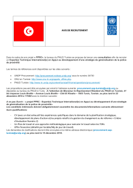 Annonce RECRUTEMENT IC expert international Police de