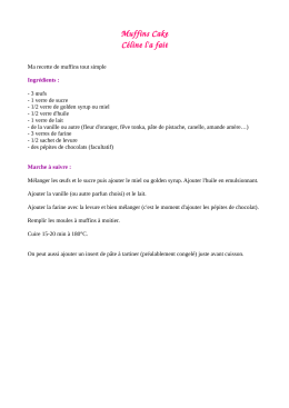 Muffins Cake Céline l`a fait