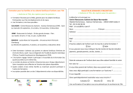 Formation pour les familles et les aidants familiaux d`enfants avec