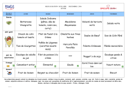 Restauration scolaire - Saint