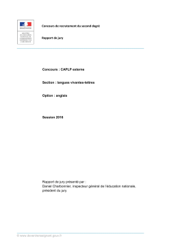 lettres option anglais