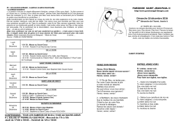 pour telecharger la feuille de chants cliquer ici - paroisse st jean