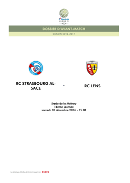 dossier d`avant-match