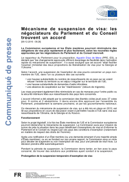 Communiqu&eacute; de presse