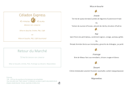 Retour du Marché Céladon Express