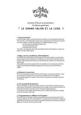 le grand salon et la loge
