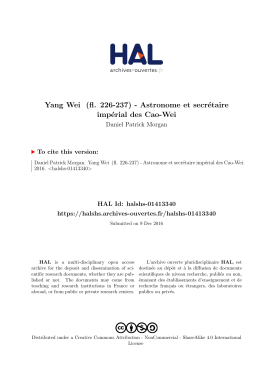 Yang Wei 楊偉 bio