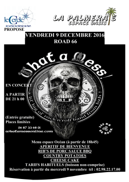 Vendredi 9 décembre 2016