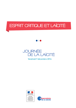 Esprit critique et laIcité - Institut Confucius (Paris 7)