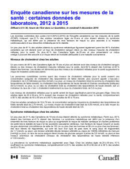 - Statistique Canada