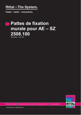 Pattes de fixation murale pour AE – SZ 2508.100