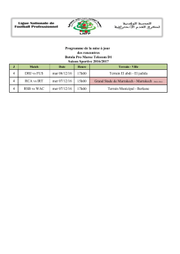 4 DHJ vs FUS mar 06/12/16 17h00 Terrain El abdi