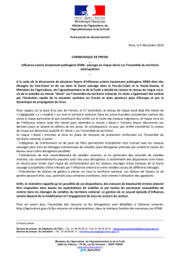 Téléchargez le communiqué de presse du ministère de l