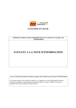 avenant a la note d`information