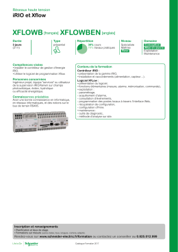 iRIO et Xflow - Schneider Electric