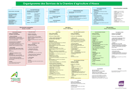 Organigramme des services - Chambre d`agriculture d`Alsace