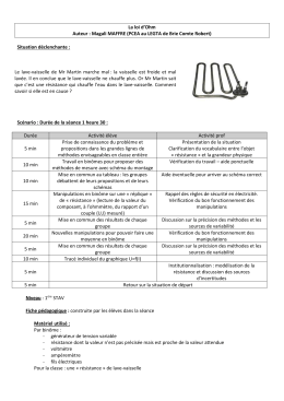 loi d`Ohm