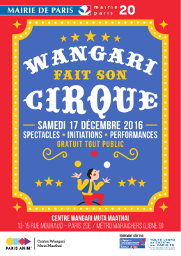 wangarifaitsoncirque-stc - Mairie du 20e