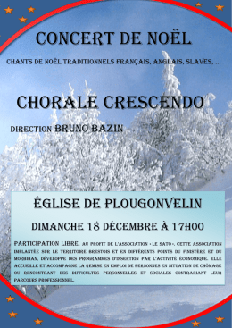 Concert de NOëL Chorale CRESCENDO