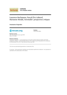 Lectures , Les comptes rendus | 2016