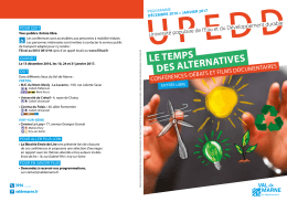 Programme de l`UPEDD (Décembre 2016 - Janvier - Val-de