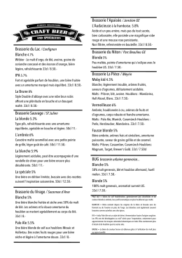 Voir la carte des bi&egrave;res