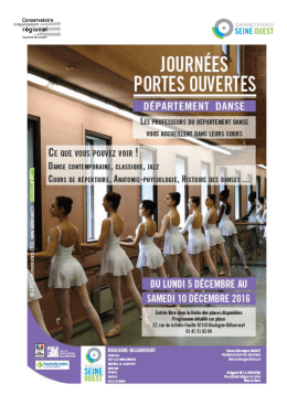 portes ouvertes danse 2016
