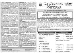 PMU du Jeudi 08 dec 2016