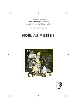 no&euml;l au mus&eacute;e - Philharmonie de Paris