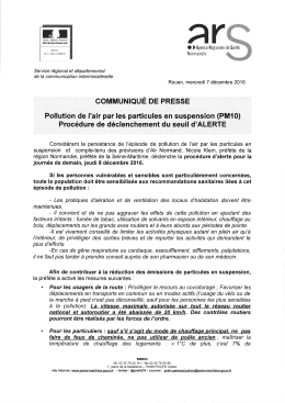 Communique de presse - Mairie de ST LAURENT DE BREVEDENT