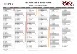 Télécharger notre calendrier à imprimer