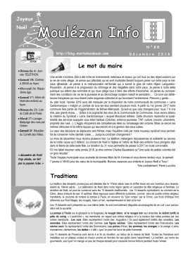 Bulletin n°88-Décembre 2016 - Blog de la mairie de Moulézan