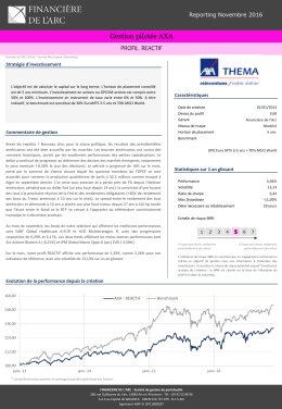 AXA - Financière de l`arc