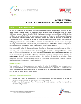 Assistant(e) de recherche