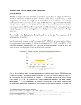 Télétravail : SREL (solution réaliste pour le Luxembourg) par Sarah