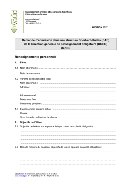 Renseignements personnels