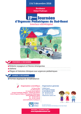 17èmes Journées - Société Suisse de Pédiatrie