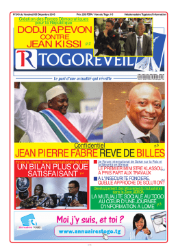 Togo Réveil N°243 - République Togolaise