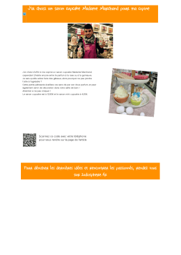 J`ai choisi un savon cupcake Madame Marchand pour ma copine