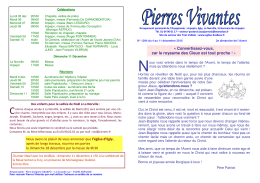 Pierres Vivantes - Secteur Pastoral des Trois Vallées