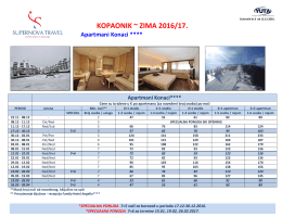 Zima 2016/2017 - Kopaonik Travel