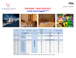 Family Hotel Angella - Kopaonik Zima 2016/2017