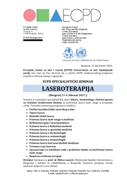 laseroterapija - European Center for Peace and Development