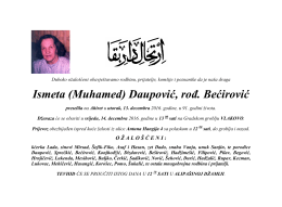 Ismeta (Muhamed) Daupović, rođ. Bećirović