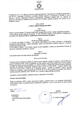odluka 2785/16