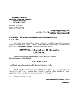 opširnije - Općina Sikirevci